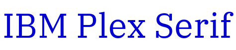 IBM Plex Serif шрифт